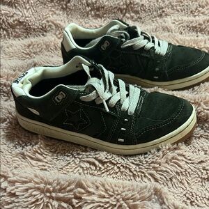 Converse Dark Green Sneakers with White Accents